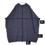 BEARDSLEY ウール混 ニットチュニック ワンピース ネイビー マルチカラー レディース ビアズリー【中古】6-1017T∞
