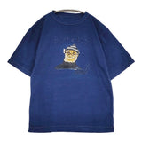 45R/45rpm オールドソルトべタッチプリントの908 45星Tシャツ サイズ3 半袖Ｔシャツ カットソー ブルー レディース フォーティーファイブアールピーエム【中古】6-0616S♪