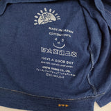 45R/45rpm オールドソルトべタッチプリントの908 45星Tシャツ サイズ3 半袖Ｔシャツ カットソー ブルー レディース フォーティーファイブアールピーエム【中古】6-0616S♪