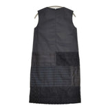 nooy カットワークレース パッチワーク ノースリーブ サイズ1 日本製 ワンピース ブラック レディース ヌーイ【中古】6-0626S♪