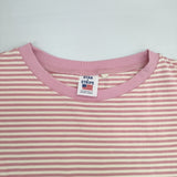 STAR&STRIPE ボーダー コットン クルーネック サイズM 半袖Ｔシャツ カットソー ピンク ホワイト レディース スターアンドストライプ【中古】6-0627S△