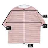 STAR&STRIPE ボーダー コットン クルーネック サイズM 半袖Ｔシャツ カットソー ピンク ホワイト レディース スターアンドストライプ【中古】6-0627S△