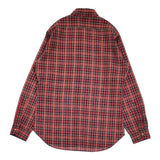 PENDLETON 70年代 USA製 サイズM BD ボタンダウン チェック ウール 長袖シャツ レッド メンズ ペンドルトン【中古】6-0918T♪
