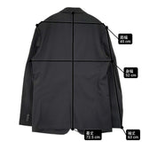 theory CLINTON CPSC W A KELSO シアサッカーテーラードジャケット サイズ40 定価64900円 26SS ブラック メンズ セオリー【中古】6-0630M♪