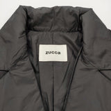 ZUCCa パデットエアーコート サイズM キャメルシルク 中綿 定価71500円 コート 25AW ブラック レディース ズッカ【中古】6-1009T♪