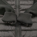 SAVE THE DUCK OZMA HOODED JAMI ニット切替 中綿 サイズ1/S D32372W ジャケット ブラック レディース セーブザダック【中古】6-1009T♪