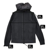SAVE THE DUCK OZMA HOODED JAMI ニット切替 中綿 サイズ1/S D32372W ジャケット ブラック レディース セーブザダック【中古】6-1009T♪