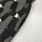 青衣 あをごろも 鳥柄 コットン シャツワンピース サイズF 日本製 ワンピース ブラック グレー レディース【中古】6-0905M∞