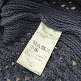 sacra リネンコットンメッシュカーディガン 124133083 サイズ38 カーディガン ネイビー レディース サクラ【中古】6-0906M◎