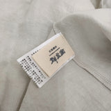 gungendo リネンパレットローブワンピース 定価46200円 里山パレットリネンワッシャー 石見銀山 ワンピース 26SS はいじろ ライトグレー レディース 群言堂【中古】6-0616M♪