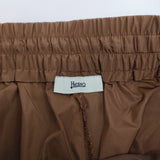Herno テクノタフタパンツ 定価69300円 サイズ42 ポリエステル イージー パンツ 26SS ブラウン レディース ヘルノ【中古】6-0616G♪