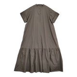 Spick and Span ローンティアードマキシワンピース 定価16500円 26040200990020 26SS ブラウン レディース スピックアンドスパン【中古】6-0616S♪