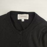 J&M Davidson ウールシルクカシミヤ 592-16551 カーディガン ブラック レディース ジェイアンドエムデヴィッドソン【中古】6-1017T∞