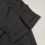 J&M Davidson ボートネック バックタック コットン 日本製 サイズ8 半袖Ｔシャツ カットソー ブラック レディース ジェイアンドエムデヴィッドソン【中古】6-0627S△