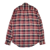Deuxieme Classe 日本製 チェック 長袖シャツ レッド ネイビー レディース ドゥーズィエムクラス【中古】6-0905M∞