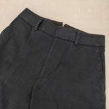 MARGARET HOWELL 578-7143004 COTTON TWILL TROUSERS ワイド パンツ ネイビー レディース マーガレットハウエル【中古】6-0905G∞
