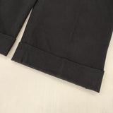 MARGARET HOWELL 578-7143004 COTTON TWILL TROUSERS ワイド パンツ ネイビー レディース マーガレットハウエル【中古】6-0905G∞