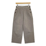 MHL. 595-7243502 千鳥格子 タック CHEF CHECK COTTON WOOL TROUSERS パンツ ブラック ベージュ レディース エムエイチエル【中古】6-0905G∞