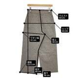 MHL. 595-7243502 千鳥格子 タック CHEF CHECK COTTON WOOL TROUSERS パンツ ブラック ベージュ レディース エムエイチエル【中古】6-0905G∞
