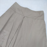MARGARET HOWELL 578-5232002 プリーツ コットン PINPOINT OXFORD SKIRT スカート ベージュ レディース マーガレットハウエル【中古】6-0905M∞