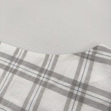 MARGARET HOWELL COTTON LINEN CHECK SHIRT コットンリネン 578-6151003 定価22000円 ブラウス シャツ ホワイト グレー レディース マーガレットハウエル【中古】6-0707S♪