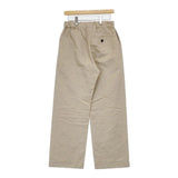 MARGARET HOWELL LINEN COTTON TWILL 578-5143006 サイズ0 イージー パンツ 25SS ベージュ レディース マーガレットハウエル【中古】6-0912M∞
