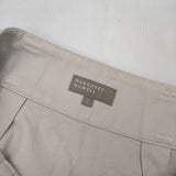 MARGARET HOWELL 578-8132002 HEAVY COTTON TWILL SKIRT タック ロングスカート ベージュ レディース マーガレットハウエル【中古】6-1003M∞
