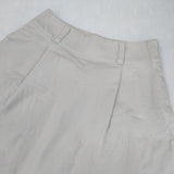 MARGARET HOWELL 578-8132002 HEAVY COTTON TWILL SKIRT タック ロングスカート ベージュ レディース マーガレットハウエル【中古】6-1003M∞