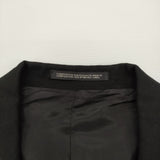 Yohji Yamamoto コットンレーヨンサイドポケット ロングジャケット テーラードジャケット ブラック レディース ヨウジヤマモト【中古】6-1009T♪