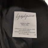 Yohji Yamamoto コットンレーヨンサイドポケット ロングジャケット テーラードジャケット ブラック レディース ヨウジヤマモト【中古】6-1009T♪