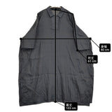 mizuiro-ind 未使用品 リネン サイドスリット ワイドシルエット シャツドレス チュニック ワンピース ブラック レディース ミズイロインド【中古】6-0616S♪