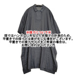 mizuiro-ind 未使用品 リネン サイドスリット ワイドシルエット シャツドレス チュニック ワンピース ブラック レディース ミズイロインド【中古】6-0616S♪