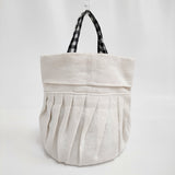 R&D.M.Co- chef hat bag シェフハットバッグ HUNGRY 定価31900円 リネン トートバッグ キナリ オフホワイト レディース オールドマンズテーラー【中古】6-0626G♪