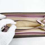 J&M Davidson 美品 ジップウォレット 財布 長財布 ピンク レディース ジェイアンドエムデヴィッドソン【中古】6-0615G◎