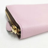 J&M Davidson 美品 ジップウォレット 財布 長財布 ピンク レディース ジェイアンドエムデヴィッドソン【中古】6-0615G◎