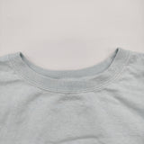 nest Robe 【UpcycleLino】天然染め天竺ラッフルTee 01242-1043 コットンリネン 半袖Ｔシャツ カットソー ライトブルー レディース ネストローブ【中古】6-0707S♪