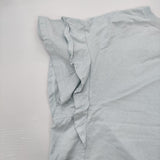 nest Robe 【UpcycleLino】天然染め天竺ラッフルTee 01242-1043 コットンリネン 半袖Ｔシャツ カットソー ライトブルー レディース ネストローブ【中古】6-0707S♪