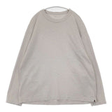 45R/45rpm ビッグTシャツ ワイドシルエット 長袖Ｔシャツ カットソー ロンＴ グレー レディース フォーティーファイブアールピーエム【中古】6-0727M∞