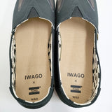 TOMS × IWAGO ALPARGATA 新品 岩合光昭コラボ Black Gray Cat Print トートバッグ付き 25.5cm スリッポン ブラック レディース【中古】6-0626G♪