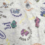 HYSTERIC GLAMOUR 総柄 大判 ストール ライトグレー 多色 レディース ヒステリックグラマー【中古】6-0607G◎
