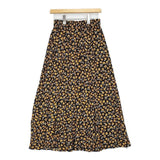 THE SHINZONE Bshop別注 DAISY SKIRT 定価30800円 24MMSSK07 花柄 ロングスカート イエロー ブラック レディース シンゾーン【中古】6-0912M∞