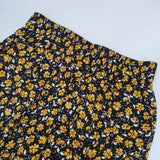THE SHINZONE Bshop別注 DAISY SKIRT 定価30800円 24MMSSK07 花柄 ロングスカート イエロー ブラック レディース シンゾーン【中古】6-0912M∞