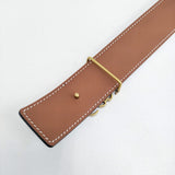 LOEWE リバーシブル アナグラムベルト ロゴ レザー ベルト ブラック レディース ロエベ【中古】6-0626G♪