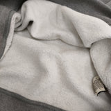 HERMES ソルド品 CAPSULE SPORT 馬具モチーフ レザーパッチ サイズM 裏起毛 スウェット グレー メンズ エルメス【中古】6-0612T♪