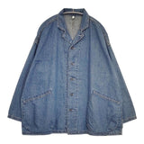 TANG 綿麻デニム 6oz カバーオール 2315619 コットンリネン サイズ38 インディゴ デニムジャケット ブルー レディース タング【中古】6-0905M∞