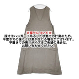 cinq symphonie リネン ノースリーブ ワンピース グレー レディース サンクサンフォニー【中古】6-0822M∞