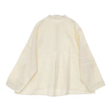 Cotton House Aya コットン ワイド ブラウス シャツ アイボリー レディース コットンハウスアヤ【中古】6-0822M∞