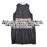 nest Robe ヘビーリネン×メッシュリネンジレワンピース 01243-1067 定価44000円 ドレス 24AW ブラック レディース ネストローブ【中古】6-0616S♪