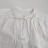 nest Robe 【UpcycleLino】近江晒しレースワンピース 01251-1054 スキッパードレス ワンピース 25SS ホワイト レディース ネストローブ【中古】6-0616M♪