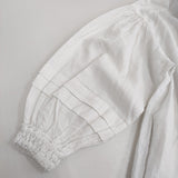 nest Robe 【UpcycleLino】近江晒しレースワンピース 01251-1054 スキッパードレス ワンピース 25SS ホワイト レディース ネストローブ【中古】6-0616M♪
